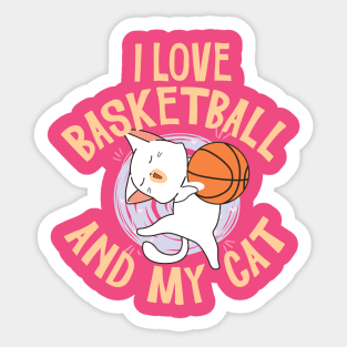 I love basketball and my cat Sticker